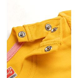 Babyhug 100% Cotton Knit Half Sleeves Floral Printed T-Shirt & Pyjama Night Suit - Yellow