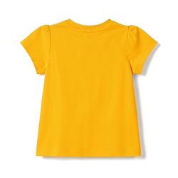 Babyhug 100% Cotton Knit Half Sleeves Floral Printed T-Shirt & Pyjama Night Suit - Yellow