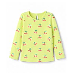Babyhug 100% Cotton Knit Full Sleeves T-Shirts with Fruit Print Pack of 3 - Yellow Pink & Mint