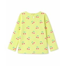 Babyhug 100% Cotton Knit Full Sleeves T-Shirts with Fruit Print Pack of 3 - Yellow Pink & Mint