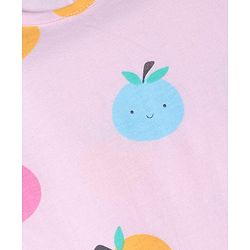 Babyhug 100% Cotton Knit Full Sleeves T-Shirts with Fruit Print Pack of 3 - Yellow Pink & Mint