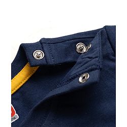 Babyhug 100% Cotton Knit Full Sleeves Sweet Dreams Printed T-Shirt & Pyjama Night Suit - Navy