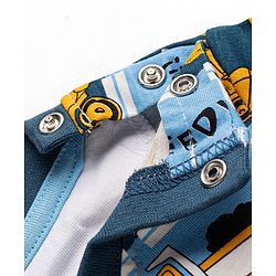 Babyhug 100% Cotton Knit Full Sleeves JCB Printed Co-Ords T-Shirt & Pyjama Night Suit - Multicolour