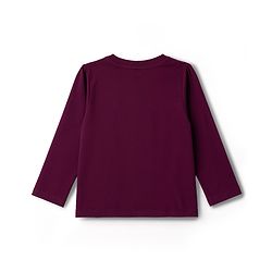Babyhug Cotton Knit Full Sleevess Love Text Printed T-Shirt & Pyjama Night Suit - Maroon