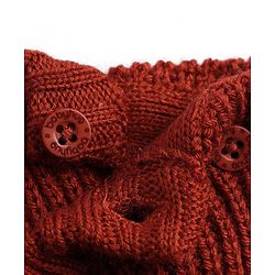Babyhug Knit Full Sleeves  Pullover Sweater - Red