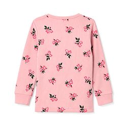 Babyhug Cotton Knit Full Sleeves Floral Printed Co-Ords Front Open Top & Leggings Thermal Inner Wear Set - Pink