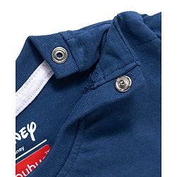 Babyhug Disney Single Jersey Knit Half Sleeves T-Shirt with Front & Back Lion King Graphics -  Blue