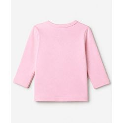 Babyhug 100% Cotton Knit Full Sleeves Floral Printed Jhablas Pack of 3 - Pink & White