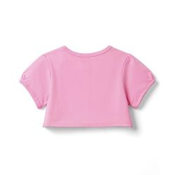 Babyhug Single Jersey Knit Floral Printed Frock with Half Sleeves Shrug & Bow - Pink