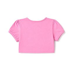 Babyhug Single Jersey Knit Half Sleeves Bow Printed Frock With Shrug - Pink