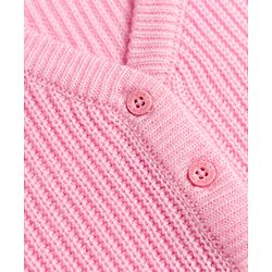 Babyhug Knit Full Sleeves Solid Colour Front Open Sweater - Maroon