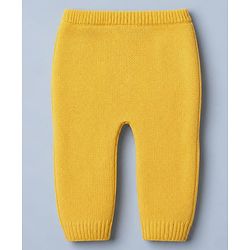 Babyhug Knit Full Sleeves Sweater and Pant Set with Stripes - Blue, Yellow