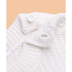 Babyhug Knit Full Sleeves Sweater and Pant Set with Color Block - Blue