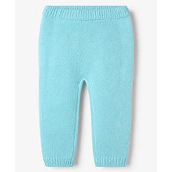 Babyhug Knit Full Sleeves Sweater and Pant Set with Stripes - Blue