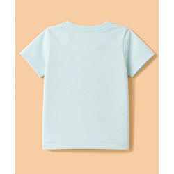 Babyhug 100% Cotton Single Jersey Knit Half Sleeves Bear Printed T-Shirt & Shorts Set - White & Grey