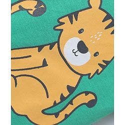 Babyhug Single Jersey Knit Half Sleeves Cub Printed T-Shirt & Shorts Set - Mint