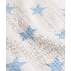 Babyhug Knit Full Sleeves Star Printed Thermal Wear Set with Vest - Off White