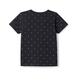 Babyhug 100% Cotton Single Jersey Knit Half Sleeves Printed Co-Ords T-Shirt & Shorts Set - Black