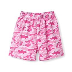 Babyhug 100% Cotton Single Jersey Knit Half Sleeves Co-Ords Camouflage Printed Top & Shorts Set - Pink