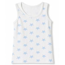 Babyhug Knit Full Sleeves Star Printed Pullover Vest & Leggings Thermal Inner Wear Set - OffWhite