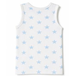 Babyhug Knit Full Sleeves Star Printed Pullover Vest & Leggings Thermal Inner Wear Set - OffWhite