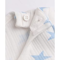 Babyhug Knit Full Sleeves Star Printed Pullover Vest & Leggings Thermal Inner Wear Set - OffWhite