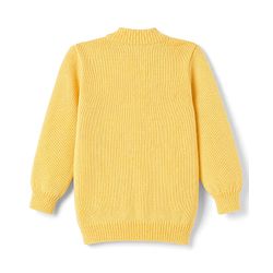 Babyhug Cable Knit Full Sleeves Baby Sweater Set with Cap & Mittens - Yellow