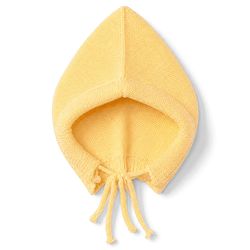 Babyhug Cable Knit Full Sleeves Baby Sweater Set with Cap & Mittens - Yellow