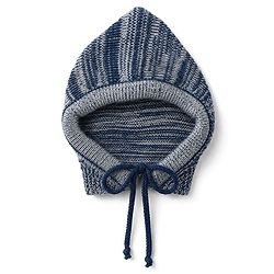 Babyhug Knit Full Sleeves Sweater Set with Cap & Mittens - Navy Blue