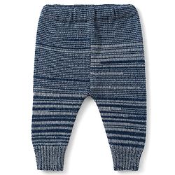 Babyhug Knit Full Sleeves Sweater Set with Cap & Mittens - Navy Blue