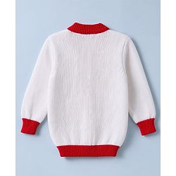 Babyhug Knit Full Sleeves Sweater Set with Cap & Mittens - Offwhite