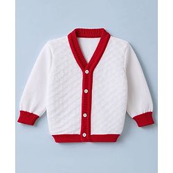 Babyhug Knit Full Sleeves Sweater Set with Cap & Mittens - Offwhite