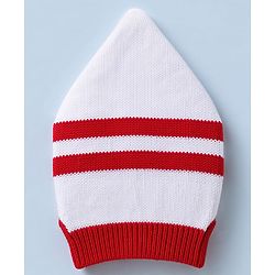 Babyhug Knit Full Sleeves Sweater Set with Cap & Mittens - Offwhite