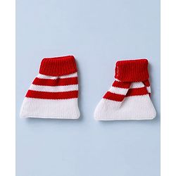 Babyhug Knit Full Sleeves Sweater Set with Cap & Mittens - Offwhite