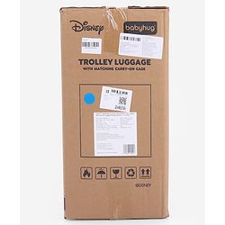 Babyhug Disney Mickey Kids Travel Luggage with Wheels & Carry-On Luggage Pack of 2 - 15 & 13 Inches| Shock Resistant| Telescopic Handle| Water Resistant| Easy Zipper Closure| Durable Wheels| TSA Lock