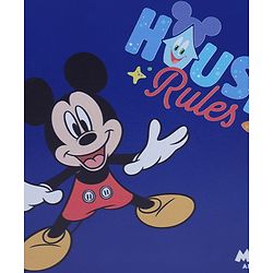 Babyhug Disney Mickey Kids Travel Luggage with Wheels & Carry-On Luggage Pack of 2 - 15 & 13 Inches| Shock Resistant| Telescopic Handle| Water Resistant| Easy Zipper Closure| Durable Wheels| TSA Lock