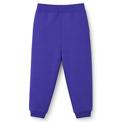 Babyhug 100% Cotton Terry Knit Full Sleeves Text Printed T-Shirt & Lounge Pant Set - Purple