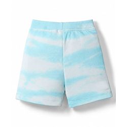 Babyhug 100% Cotton Single Jersey Knit Half Sleeves T-Shirt & Shorts With Text Print - Light Blue
