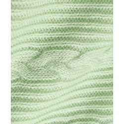 Babyhug Knit Full Sleeves Sweater Set With Cable Knit Design - Light Green