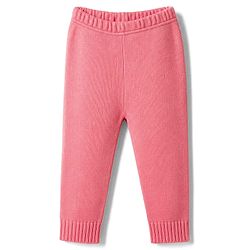 Babyhug Knit Full Sleeves Cable Design Sweater Set - Peach