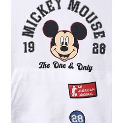 Babyhug Disney Terry Knit Full Sleeves Hooded T-shirt and Joggers Set With Mickey Mouse Graphic - Navy Blue