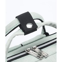 Babyhug Spacious and Multifunctional Denim Diaper Backpack - Safari Green| Wide Fish Mouth Opening| Insulated Feeding Bottle Pouches| Wipes Dispenser| Easy Access Back Opening