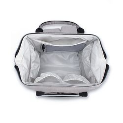 Babyhug Spacious and Multifunctional Denim Diaper Backpack - Safari Green| Wide Fish Mouth Opening| Insulated Feeding Bottle Pouches| Wipes Dispenser| Easy Access Back Opening