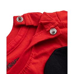 Babyhug Disney Single Jersey Full Sleeves T-shirt With Mickey Mouse Graphic - Red