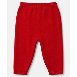 Babyhug Knit Full Sleeves Sweater Set With I Love Mom Design - Red