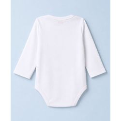 Babyhug 100% Cotton Interlock Knit Full Sleeves Striped Onesies With Zebra Print Pack of 3 - White, Yellow & Orange