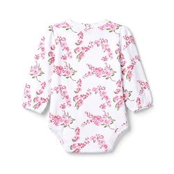 Babyhug 100% Cotton Interlock Knit Full Sleeves Onesies With Floral, Cloud & Bee Print Pack of 3 - White, Pink & Light Pink