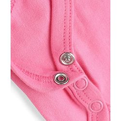 Babyhug 100% Cotton Interlock Knit Full Sleeves Onesies With Floral, Cloud & Bee Print Pack of 3 - White, Pink & Light Pink