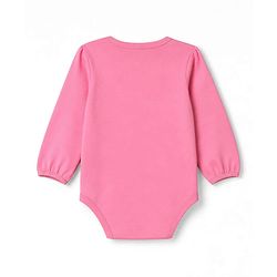 Babyhug 100% Cotton Interlock Knit Full Sleeves Onesies With Floral, Cloud & Bee Print Pack of 3 - White, Pink & Light Pink