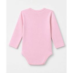 Babyhug 100% Cotton Interlock Knit Full Sleeves Onesies with Leggings & Cap With Floral Print - Pink